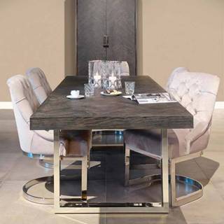 👉 Eettafel Blackbone zilver 180x100cm