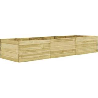 👉 VidaXL plantenbak verhoogd 450x150x54cm geïmpregneerd grenenhout