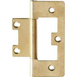 👉 Louvredeurscharnier 63mm vermessingd 4 stuks 8711613876334