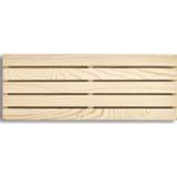 Pan beige houten hout active 1x Luxe pannen/ovenschaal onderzetters pallet vorm rechthoek 40 x 15 cm