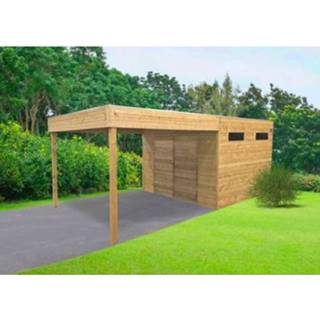 👉 Tuinhuisje hout Solid tuinhuis Cube Lanzara geïmpregneerd 298x290 + 287cm 5412025987467