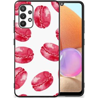 👉 Coverhoes roze Samsung Galaxy A32 4G | 5G Enterprise Editie Back Cover Hoesje Pink Macarons 8720632599131