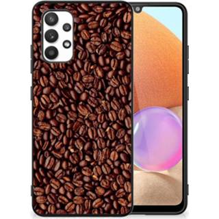 👉 Coverhoes Samsung Galaxy A32 4G | 5G Enterprise Editie Back Cover Hoesje Koffiebonen 8720632692061