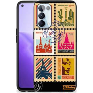 👉 Postzegel OPPO Reno5 5G | Find X3 Lite TPU Backcover Postzegels 8720632746672