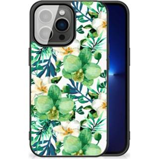 👉 Orchidee groen IPhone 13 Pro Bloemen Hoesje 8720632496393
