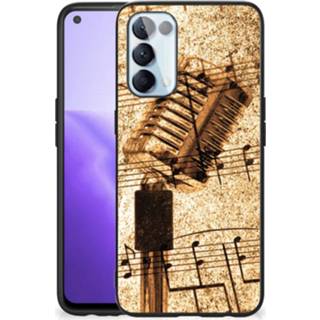 Bladmuziek silicone OPPO Reno5 5G | Find X3 Lite Back Case 8720632747167