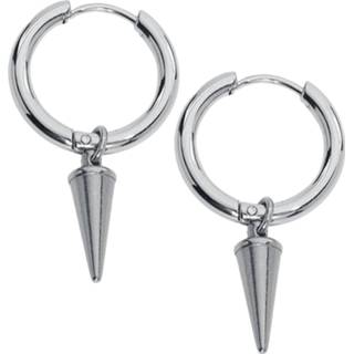 👉 Oorbel zilverkleurig vrouwen EtNox - Spike Hoop oorbellen 4251189273747