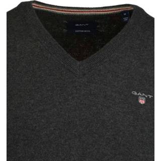 👉 M male print truien katoen Gant Cotton wool v-neck 83102/97 7321368530644 7321368530651