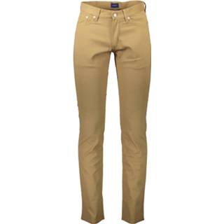 👉 Broek polyester broeken male bruin Gant 2003.1000338 7325705357482 7325705357437