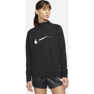 👉 L vrouwen zwart Nike Dri-fit swoosh run women's 1/4 dd6841-010 2013006302151