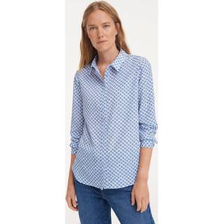 👉 Blous vrouwen blauw Opus | blouse fastine check 4251238993206