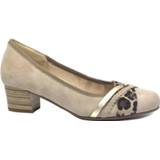 👉 Leer damesschoenen vrouwen beige Gabor 46.125 4060666614832 4060666614849