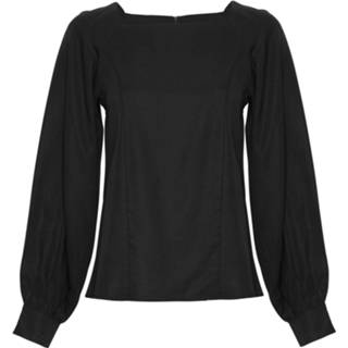 👉 Zwart kant m vrouwen Moss Copenhagen Rodina stephie top-blouse black