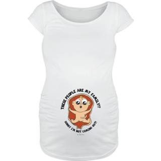 Positiekleding wit vrouwen m - These People Are My Family?! T-shirt 4064854535558