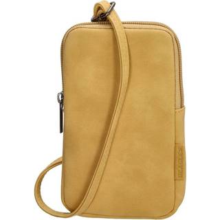 Telefoontas okergeel kunstleer volwassenen vrouwen schoudertas nederlands ritssluiting Beagles Phone Bag Telefoontasje Fontecada Licht Oker 8717924286848