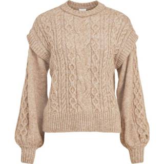 👉 Pullover polyester l vrouwen goud Vila 14069763 5713787639275