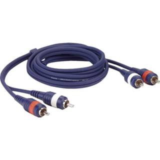 👉 Tulp Kabel blauw active DAP Stereo - 0,75 meter 8717748046284