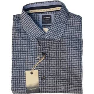 👉 Katoen l overhemden male blauw Olymp Casual