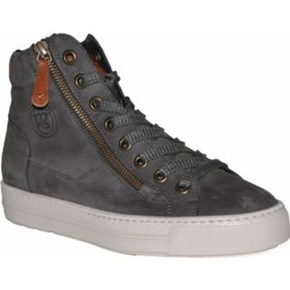 👉 Hoge sneakers grijs rubber damesschoenen vrouwen Paul Green Artikelnummer 4024 Half sneaker dk