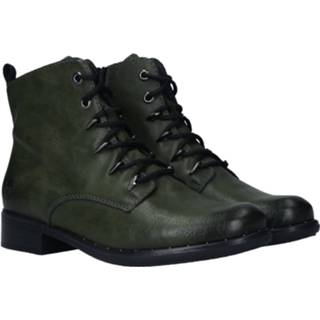 👉 Veterboots vrouwen groen damesschoenen synthetisch Rieker Veterboot 4060596220431