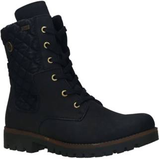 👉 Veterboots zwart vrouwen damesschoenen leer synthetisch Rieker Veterboot 4060596109026 4060596109033 4060596109040