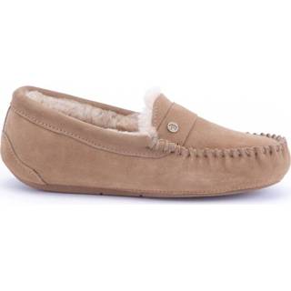 👉 Pantoffels damesschoenen vrouwen bruin Warmbat nowra nwr341026 camel 8719394134797