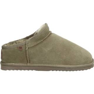 👉 Pantoffels groen suede mannen Warmbat Conner CNR421032 Moss maat