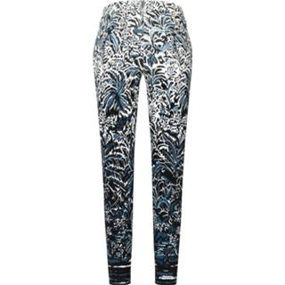 👉 Pantalon viscose blauw vrouwen Cambio Rike print 4052107878446
