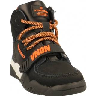 👉 Veterboots jongens male zwart leer Vingino Veterboot