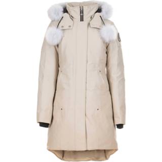 👉 Beige katoen l jassen vrouwen print Moose Knuckles Stirling parka 822185355399 822185374246 822185374253