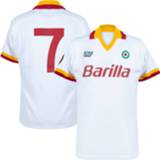 👉 Shirt wit mannen ennerre nederland voetbalshirts volwassen As Roma Barilla Authentic Uit 1986-1987 + Nummer 7 (Conti)