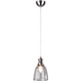 Trio international Glazen hanglamp VitaØ 14cm grijs met helderglas R30741007