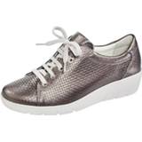 👉 Veter schoenen vrouwen effen gevlochten look bronskleur leer Veterschoen Naturläufer 4055707961327