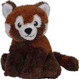 👉 Knuffel rode pluche kinderen panda beer van 16 cm