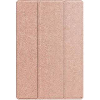 👉 Goud kunstleder Rosé unisex rose IMoshion Trifold Bookcase voor de Samsung Galaxy Tab A8 (2021) - 8719295597592