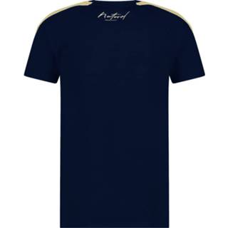 👉 Shirt blauw men goud Malelions Nieky holzken pre-match t-shirt 6013825240241