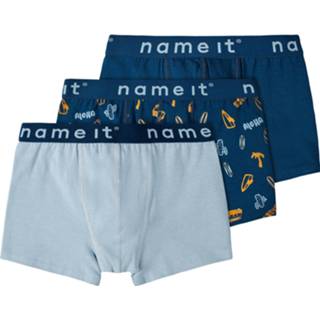 👉 Jongens boxershort blauw Name it 3-pak - Blue Sea 5715213590945