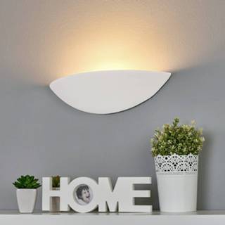 👉 Wandlamp gips wit LED PALE van en beschilderbaar