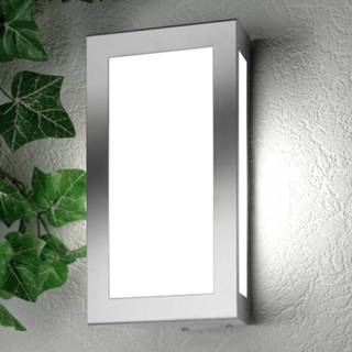 👉 Buiten wandlamp roestvrij staal a++ mat Vierkante buitenwandlamp Long, zonder sensor