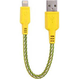 👉 Lightning kabel geel Energea USB voor Apple - iOS gecertificeerd 16cm 6957879409936