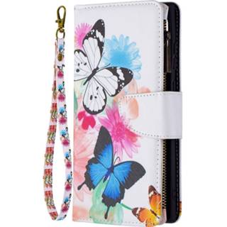 👉 Portemonnee meerkleurig Fonu Samsung S22 Ultra Wallet Hoesje - Vlinder 8720598438413