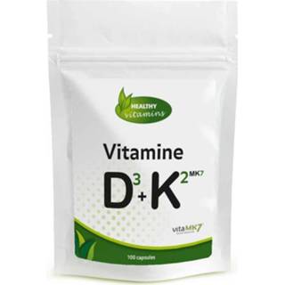 👉 Vitamine D3 & K2 MK-7 - 100 capsules Vegan 8719128930596