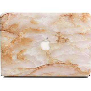 👉 Coverhoes goud Lunso - cover hoes MacBook 12 inch Marble Deliah 7421144063097