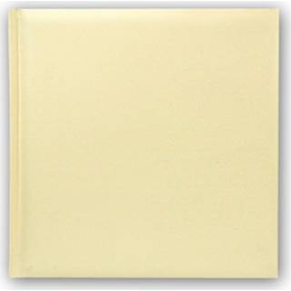 👉 Fotoboek beige kunststof Fotoboek/fotoalbum met 20 paginas 32 x 2,5 cm