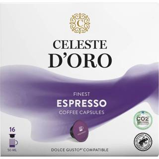 👉 Espresso apparaat Dolce Gusto compatible bloemig pads afrika Celeste d'Oro - Finest 8719418031842