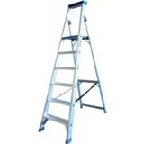 👉 Trap aluminium active ASC 990608860 BT - Enkel 6 treden max. werkhoogte 3.35 m. 8086799675355