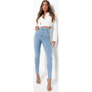 👉 Duurzame Skinny Jeans Met Hoge Taille, Light Blue