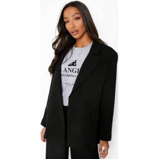 Getailleerde Mergel Boxy Blazer, Black