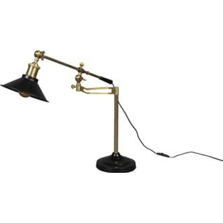 👉 Bureaulamp aluminium goud Dutchbone Penelope 8718548062054