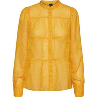 👉 Blous gerecycled materiaal l vrouwen geel Blouse 'Ea' 5715211768421